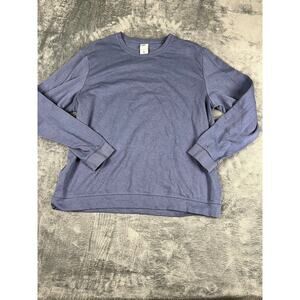 Nike Yoga Therma-FIT Long Sleeve Shirt Men’s XL Blue Crewneck Training Pullover